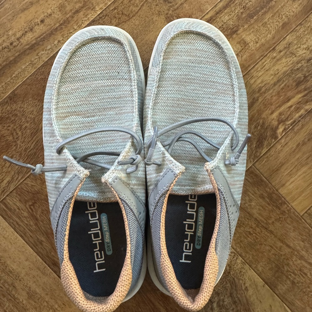 Hey Dude Light Gray Casual Shoes